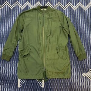 Vince army green coat